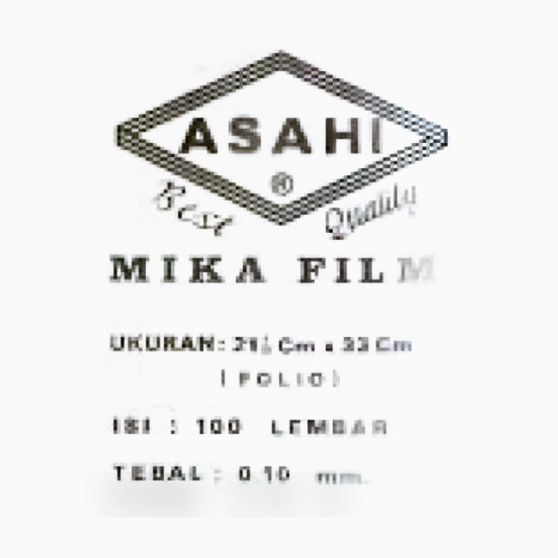 Kertas Plastik Mika Jilid Bening