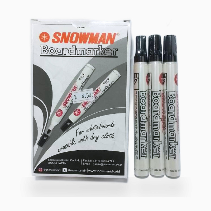 Spidol Snowman Whiteboard Hitam