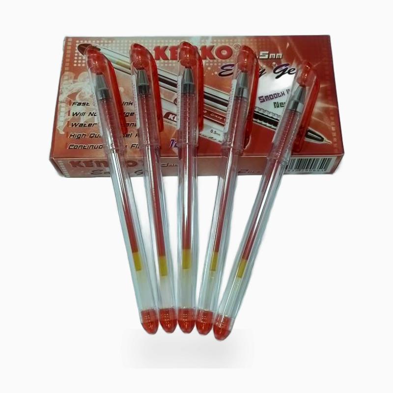 Pulpen Kenko Gel Merah