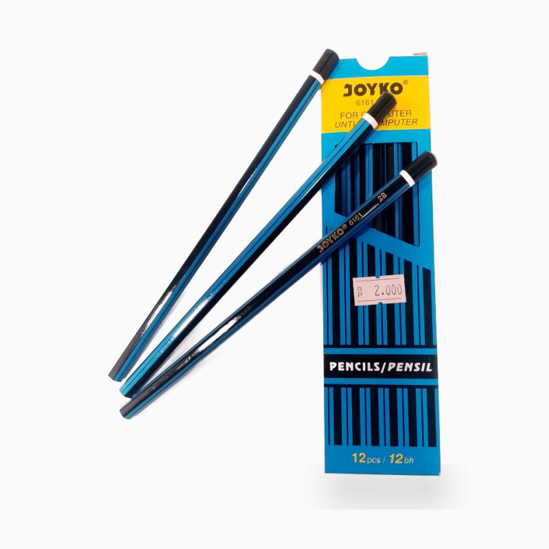 Pensil Joyko 2B 6161 Biru Hitam
