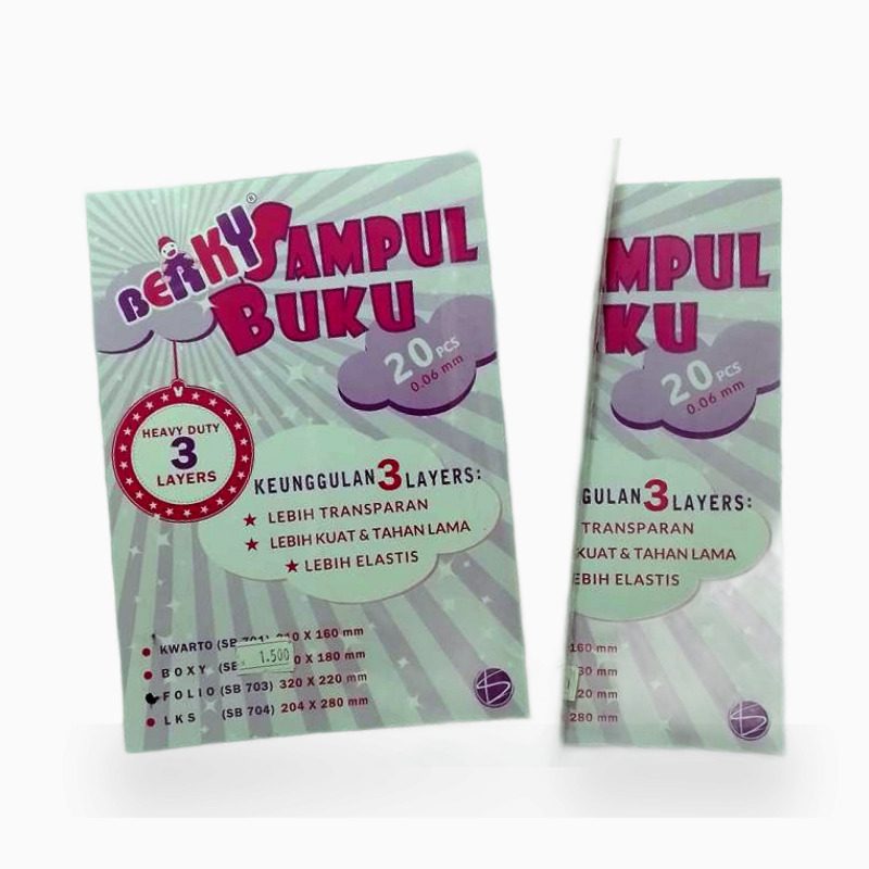 Kertas Sampul Plastik Berky Jadi Folio